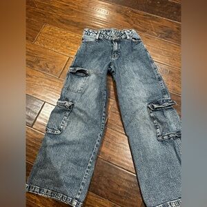 Art Class Blue Cargo Jeans for Kids size 10